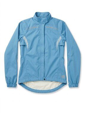 Novara Women’s M Blue Vented Cycling Jacket Reflective Nylon Bike Shell